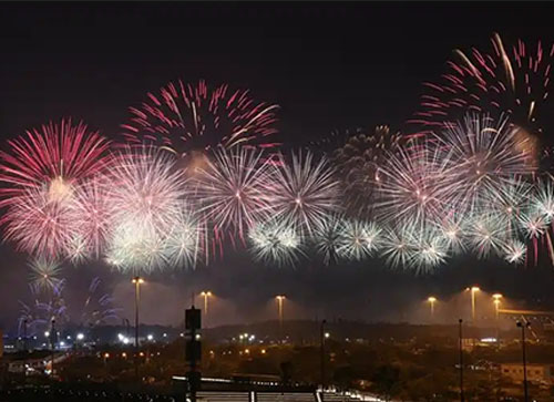 东乡族自治县焰火晚会